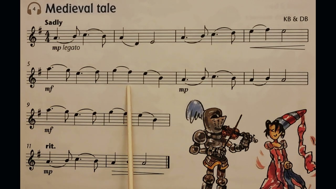 4 Medieval Tale piano accompaniment at rehearsal speed