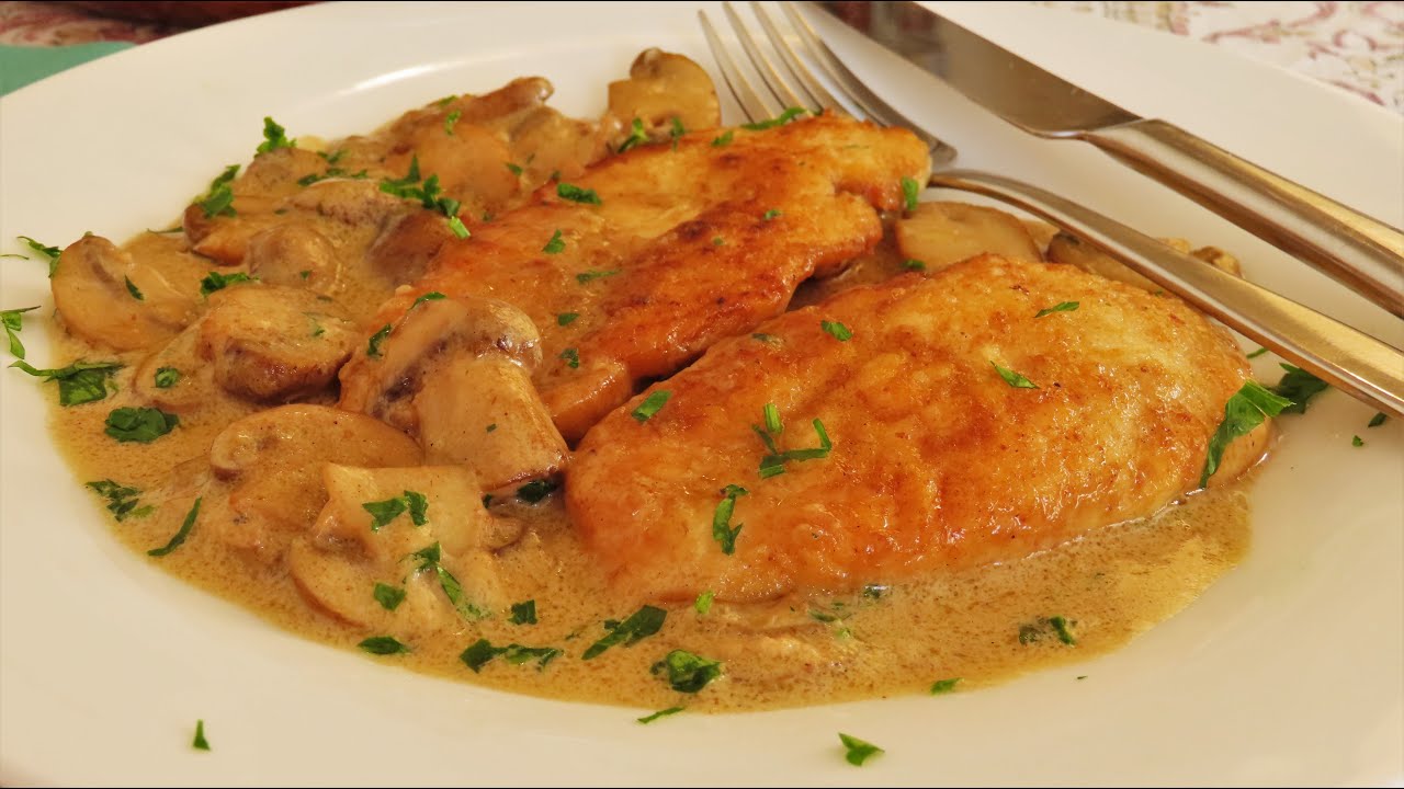 Piletina u Kremastom Umaku od &Scaron;ampinjona / Chicken with Creamy Mushroom Sauce