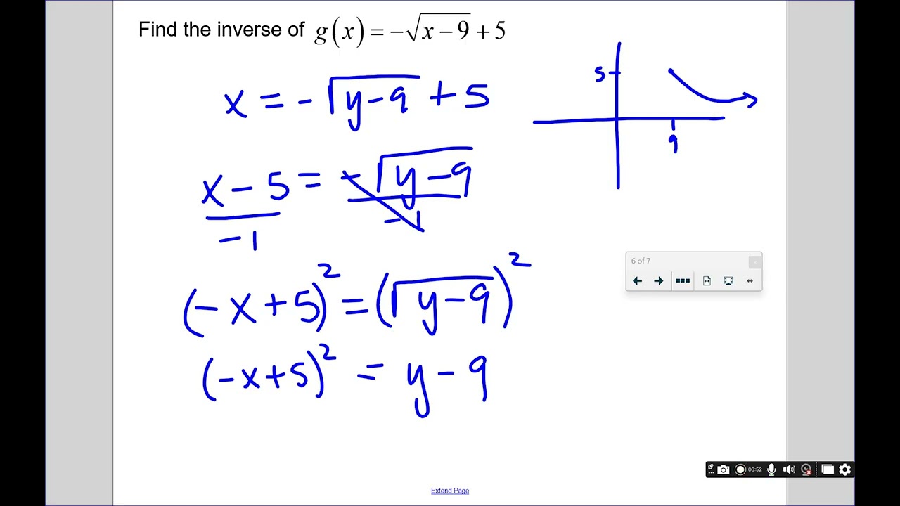 Day 4 Inverses Algebraically