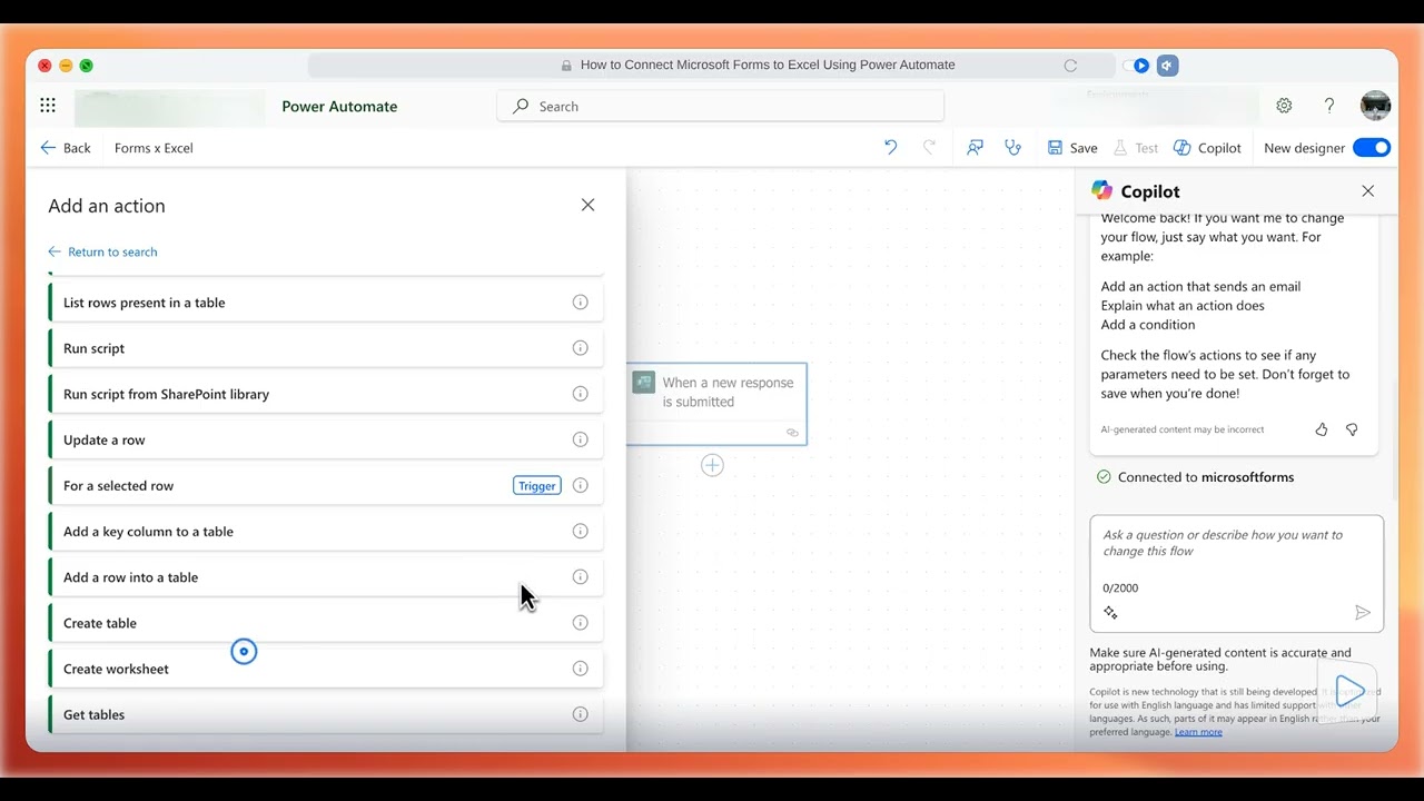 How to Connect Microsoft Forms to Excel Using Power Automate Step-by-Step