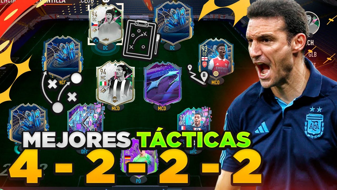 LAS MEJORES TÁCTICAS E INSTRUCCIONES CON LA 4-2-2-2 EN FIFA 23