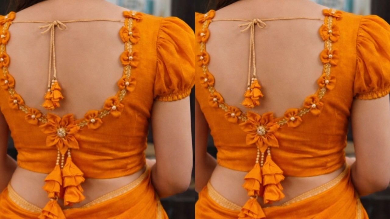 Jaldi dekhen yeh khubsurat blouse design