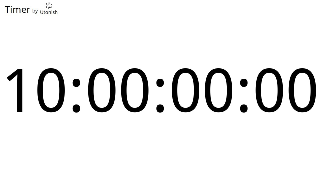10 Day Countup Timer - Longest Timer on YouTube