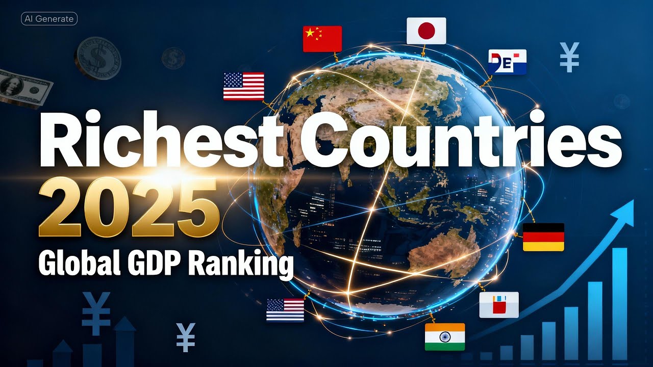 Top 10 Richest Countries in the World (by GDP 2025) | Global Ranks 🌍💰