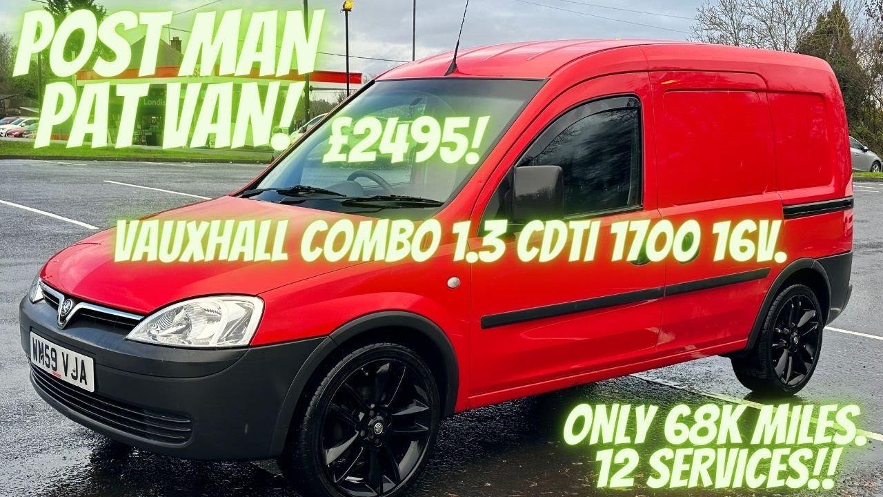 LOW MILES!  Vauxhall Combo 1.3 CDTI 1700 16v Only 68k miles. 12 Services. Royal Mail Owned!