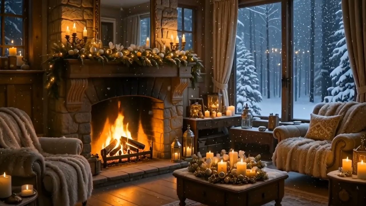 ❄️ This Fire & Snow Ambience Will Instantly Relax You – أجواء نار وثلوج تريح الأعصاب