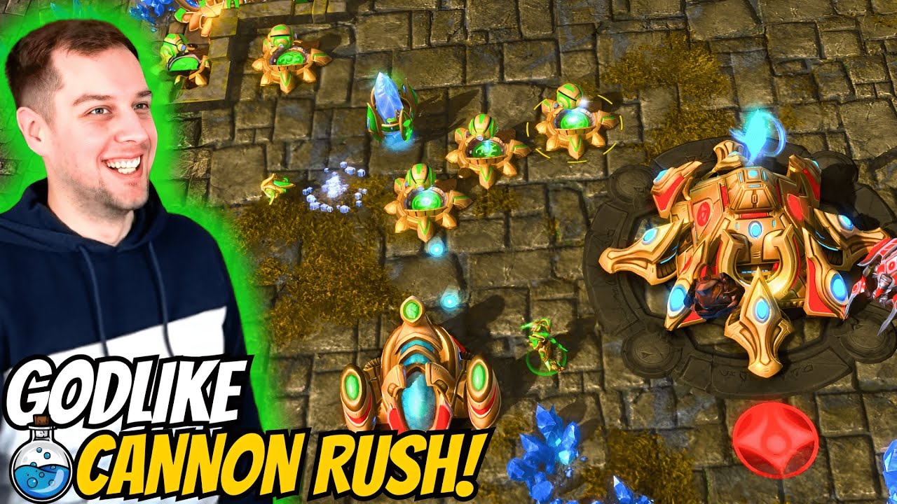 You can't stop me from CANNON RUSHING! | Cannon Rush in Grandmaster #1 StarCraft 2