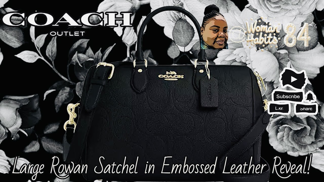 Новинка! Большая сумка Coach Rowan Satchel из тисненой кожи Reveal! 🖤✨🖤