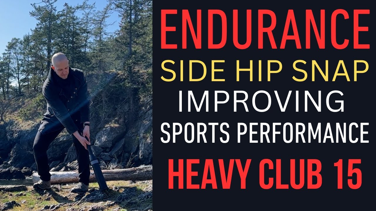 2 hand heavy club 15 - side to side rockit - endurance side hip snap training for every sport