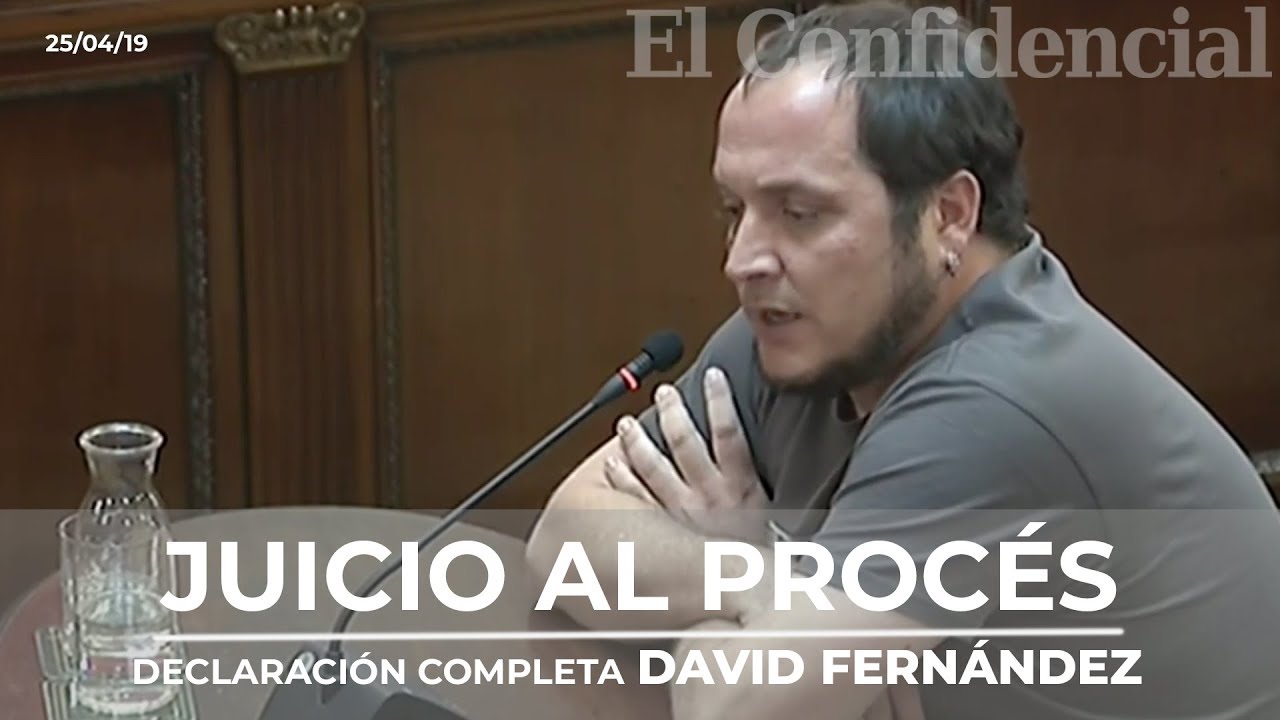[JUICIO PROCÉS] Declaración completa de David Fernández, exdiputado de la CUP