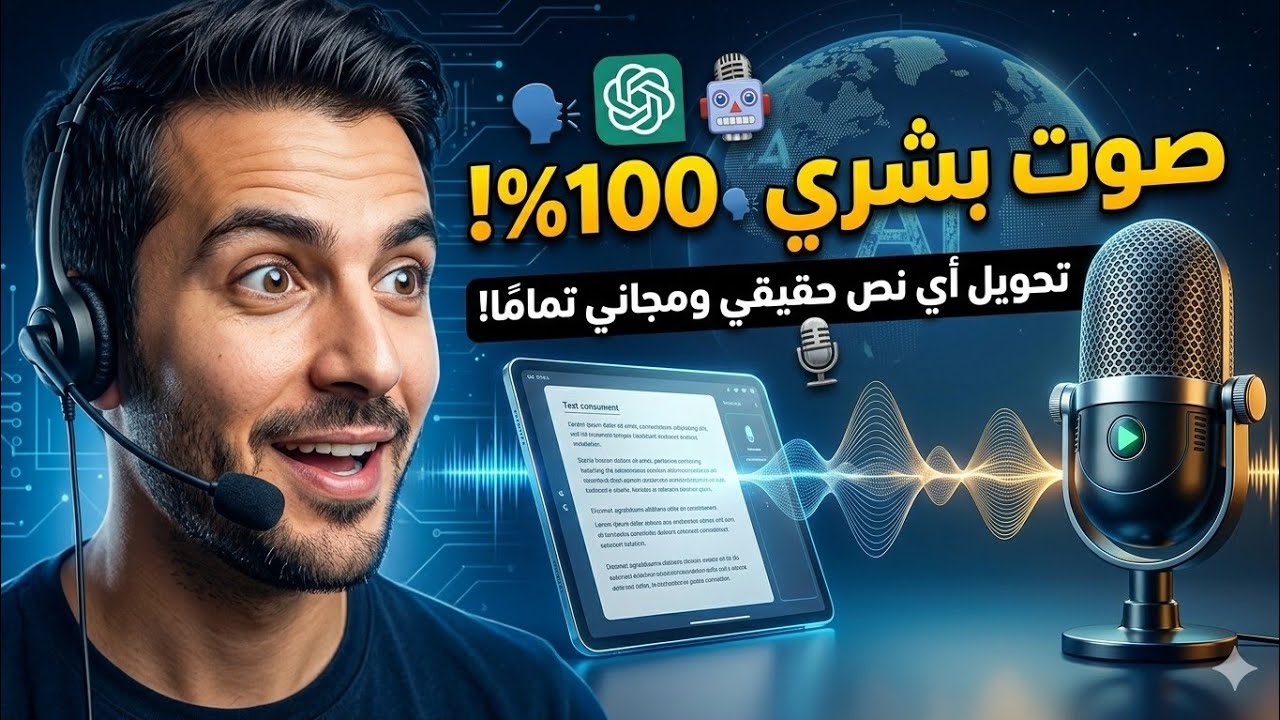حوّل النص إلى صوت احترافي مجانًا أفضل أدوات AI للصوت البشري🤖🎙️
