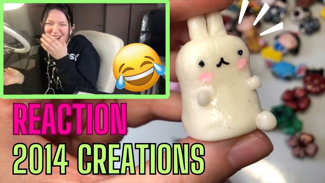 REAGISCO alle mie vecchie CREAZIONI in FIMO del 2014!