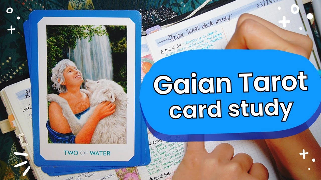 Study tarot with me ft. The Gaian Tarot ☘︎ Tarot Spreads & Activities
