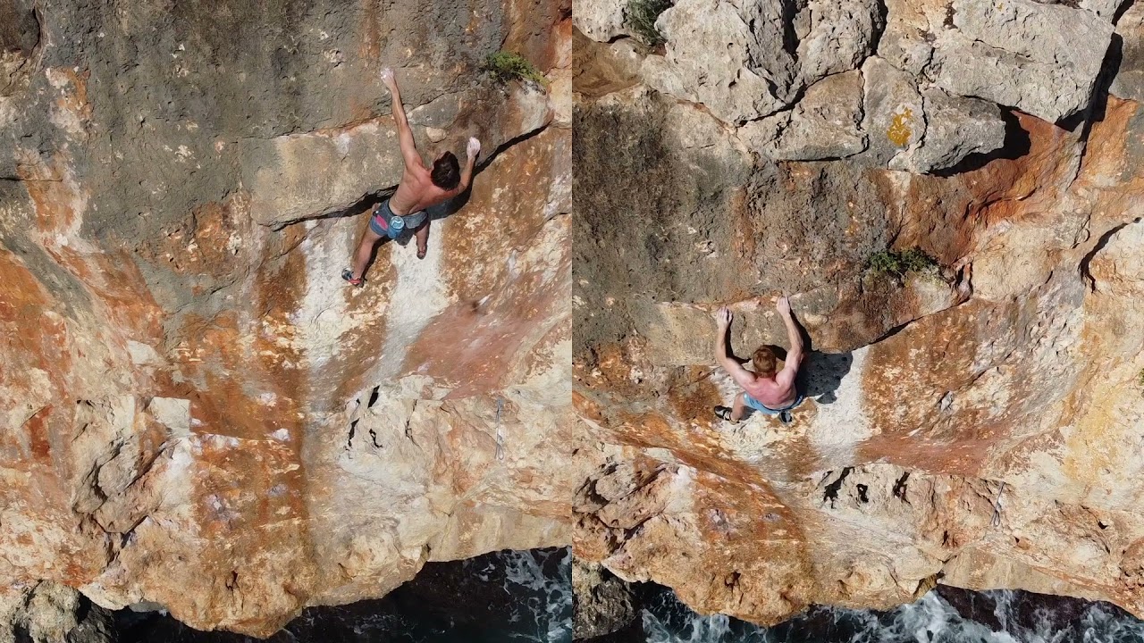 Golden Shower - 7a DWS, Psicobloc - Cala Barques, Mallorca