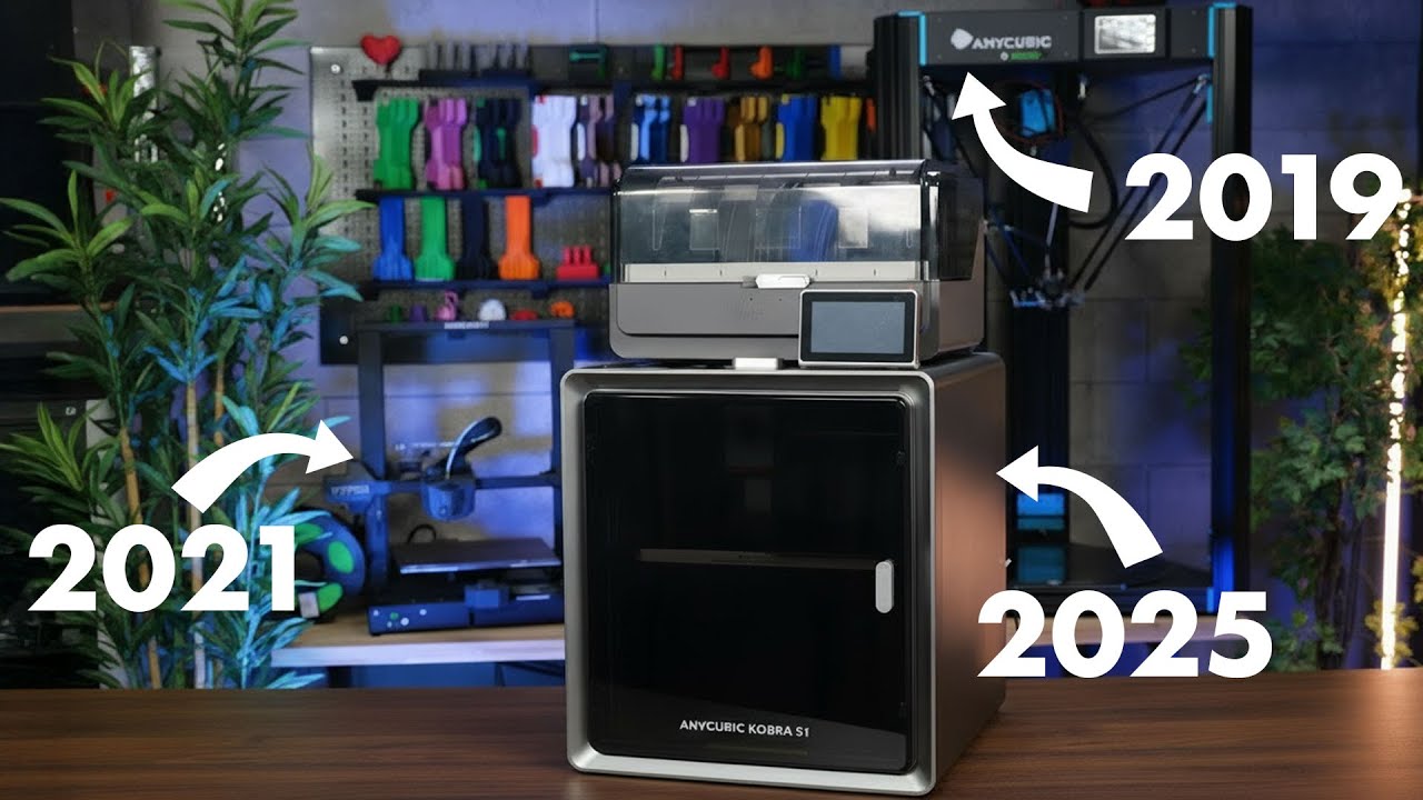 3D Druck damals und jetzt - 3 Generationen Anycubic Drucker im Vergleich