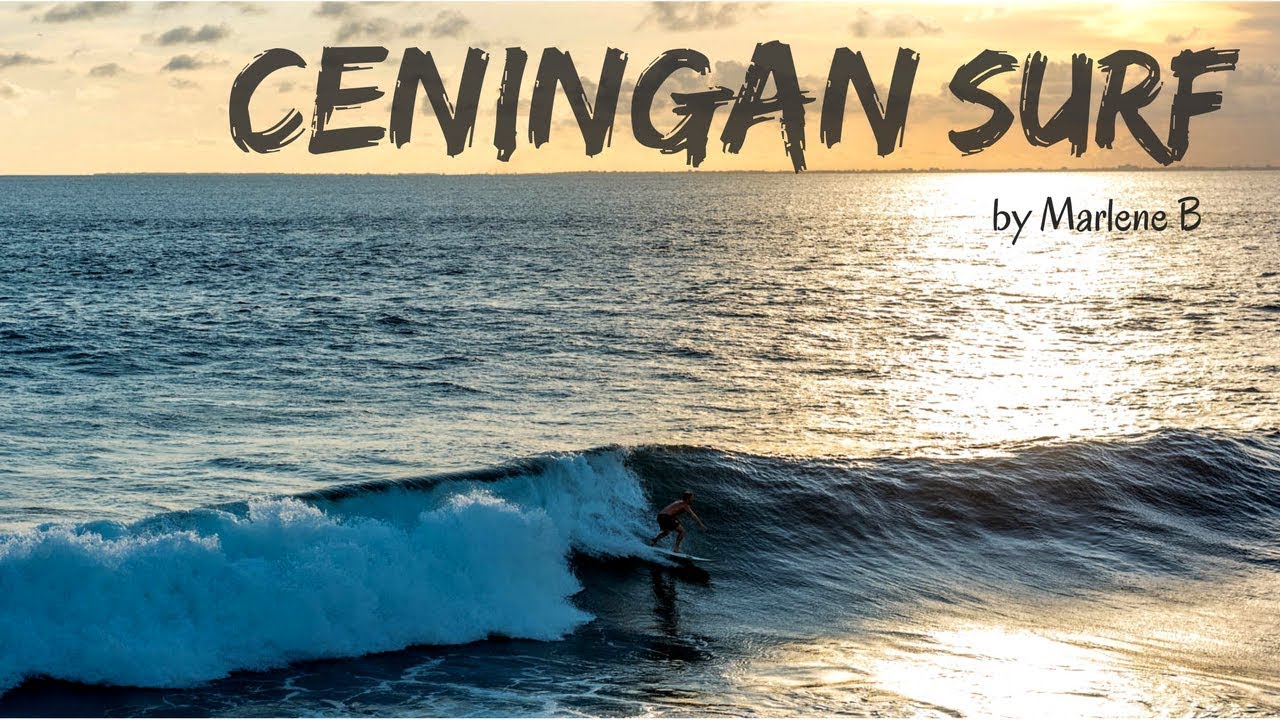 Surf at Mahana Point, Nusa Ceningan, Bali, Indonesia - April 2018