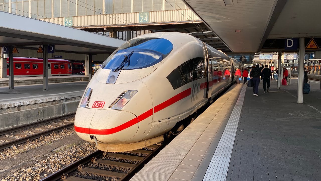 Mit 300 km/h mit dem ICE 3 Br403 mit Sound von Nürnberg Hbf nach München Hbf