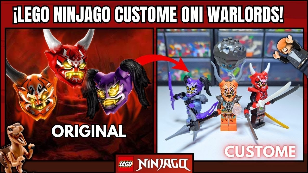¡HICE A los 3 ONI WARLORDS de LEGO Ninjago ! - LEGO Ninjago Minifiguras CUSTOME