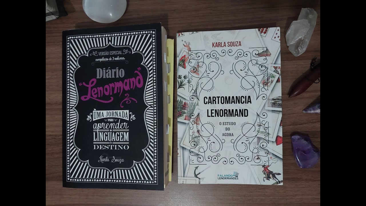 Review Livros Karla Souza (Cartomancia Lenormand e Diario Lenormand 1-3)