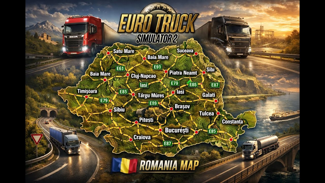 🔴 LIVE:💯 ✨HARTA  ROMANIEI \ ETS2 \ LA CEVA CURSE👍🎮 Gameplay
