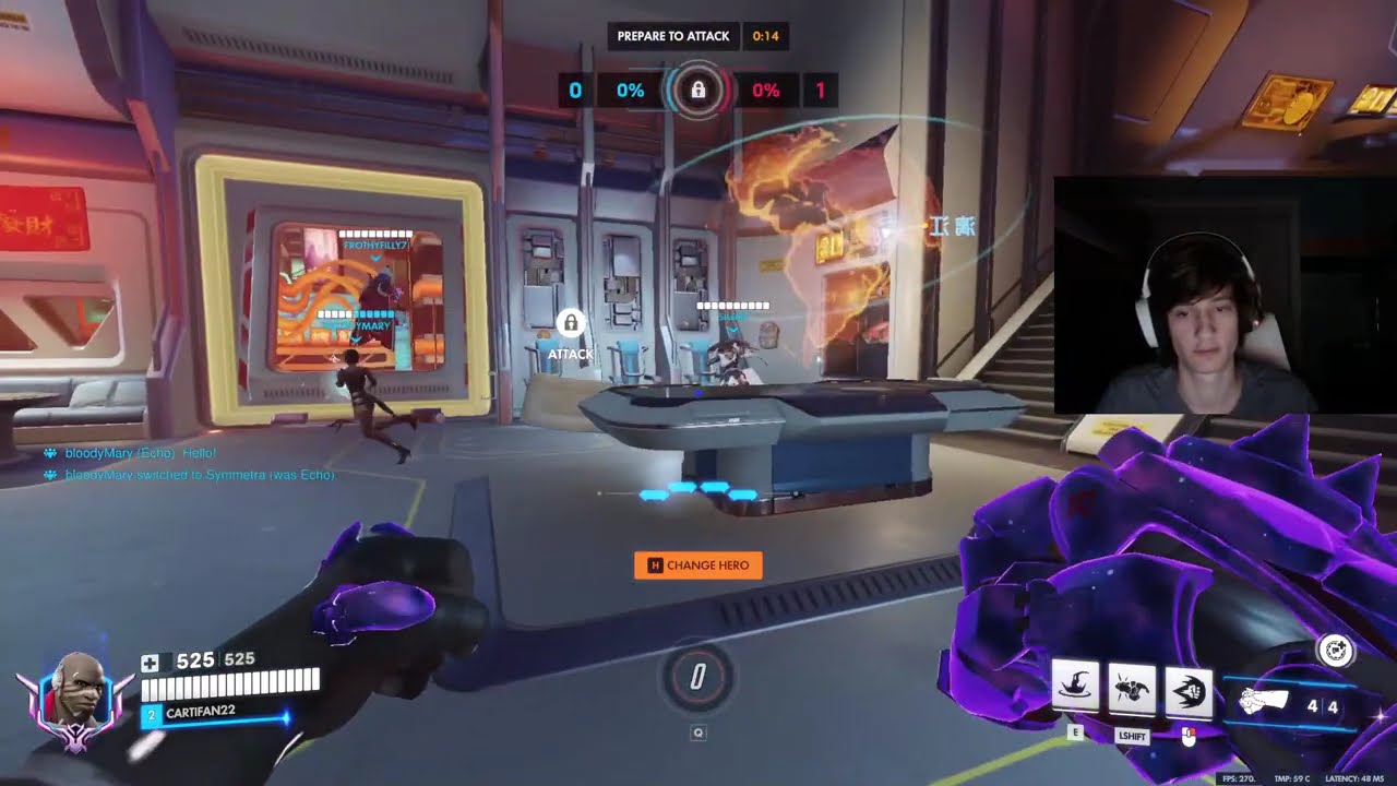 RANK 1 DoomFist POV! Cartifan Doomfist Gameplay Overwatch Season 1