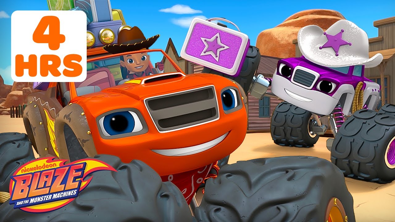 4 ЧАСА Самых СМЕЛЫХ Миссий и Спасений! 😎 | Blaze and the Monster Machines