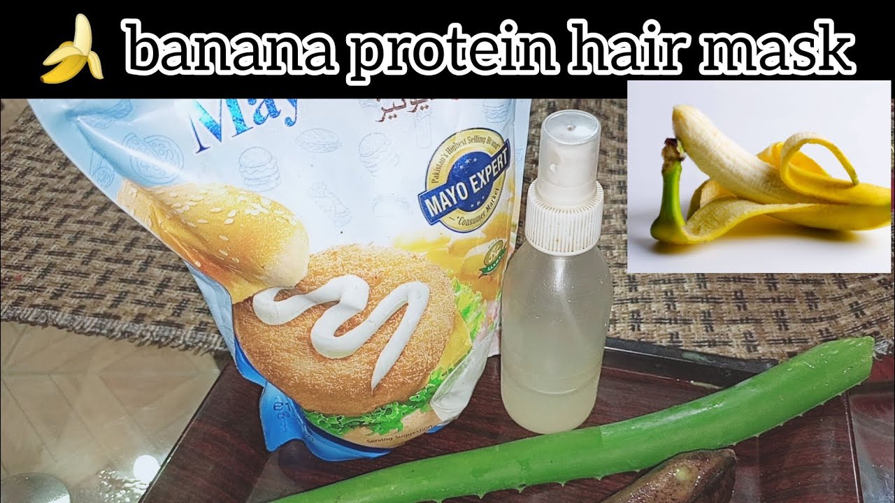 banana protein hair mask at home | banana hair mask