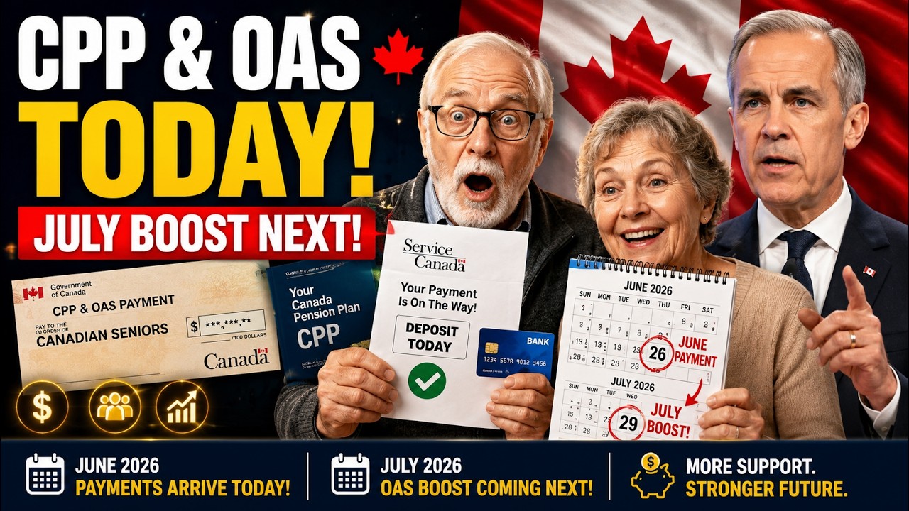 CPP & OAS June 2026 Payments Arrive Today &mdash; July OAS Boost Coming Next
