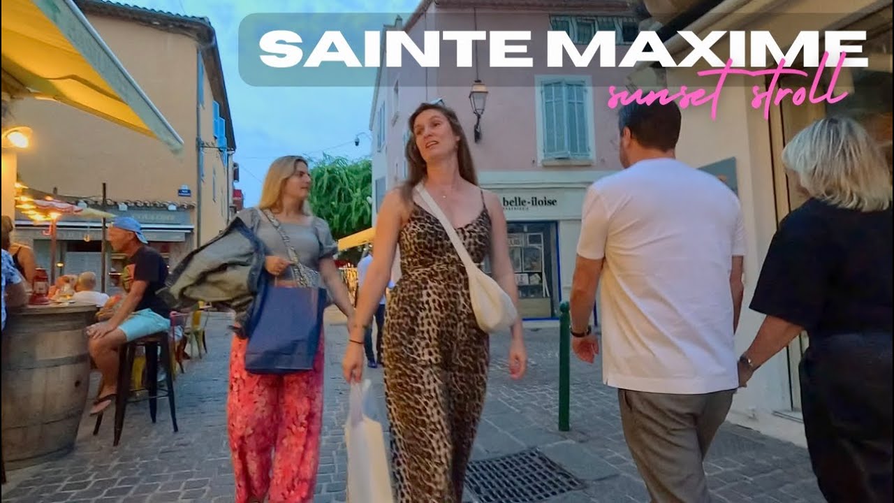 Sunset Walk Through Sainte-Maxime | Discovering the Old Town & Breathtaking Coastline