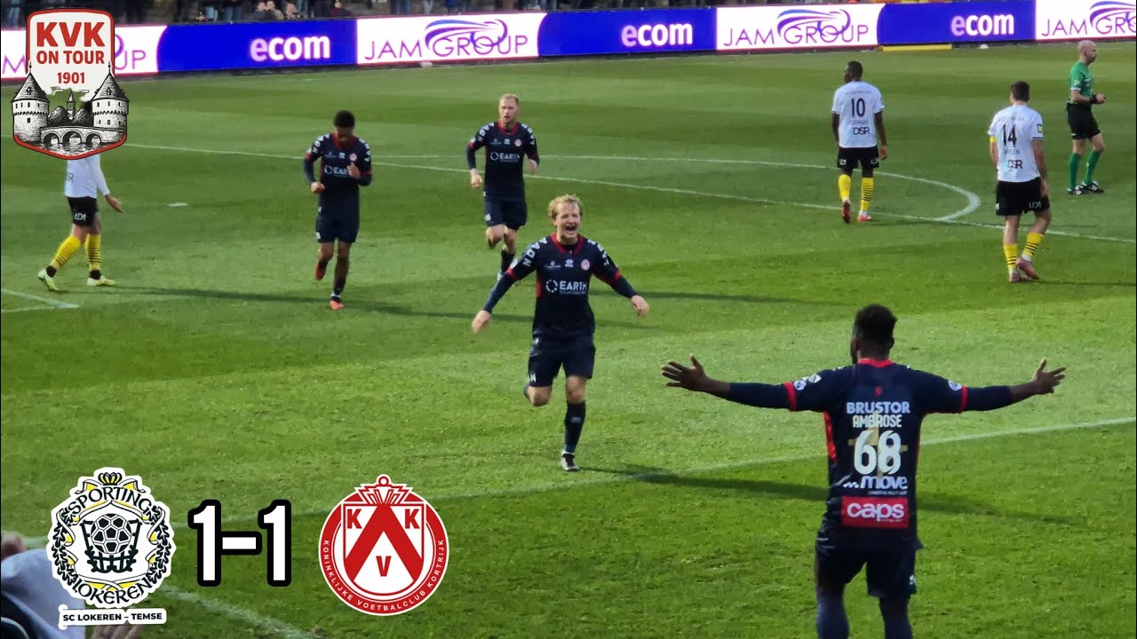 LOKEREN TEMSE - KV KORTRIJK [1-1] CHALLENGER PRO LEAGUE SPEELDAG 15