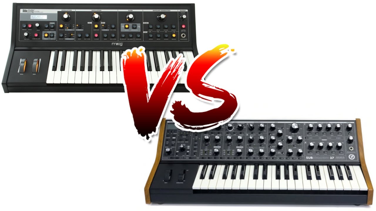 Moog Little Phatty VS Moog Subsequent 37    #moog #subsequent37 #synth