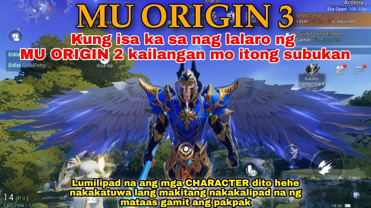 MU ORIGIN 3 - LUMILIPAD na mga CHARACTER dito ang gandang experience 😁