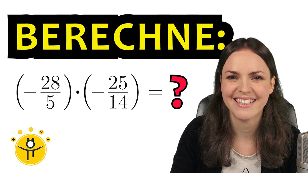 Negative BRÜCHE multiplizieren und dividieren – Bruchrechnung einfach erklärt