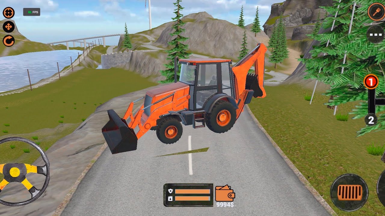 JCB Backhoe Loader Driving - Bus simulator Indonesia #JCB # 9