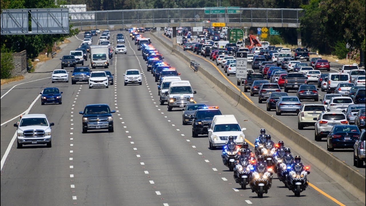 Watch the funeral procession for fallen Sacramento Police Officer Tara O’Sullivan