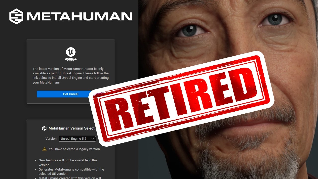 The MetaHuman Creator Web Portal is being Retired | Download Your MetaHumans Before It's Too Late
