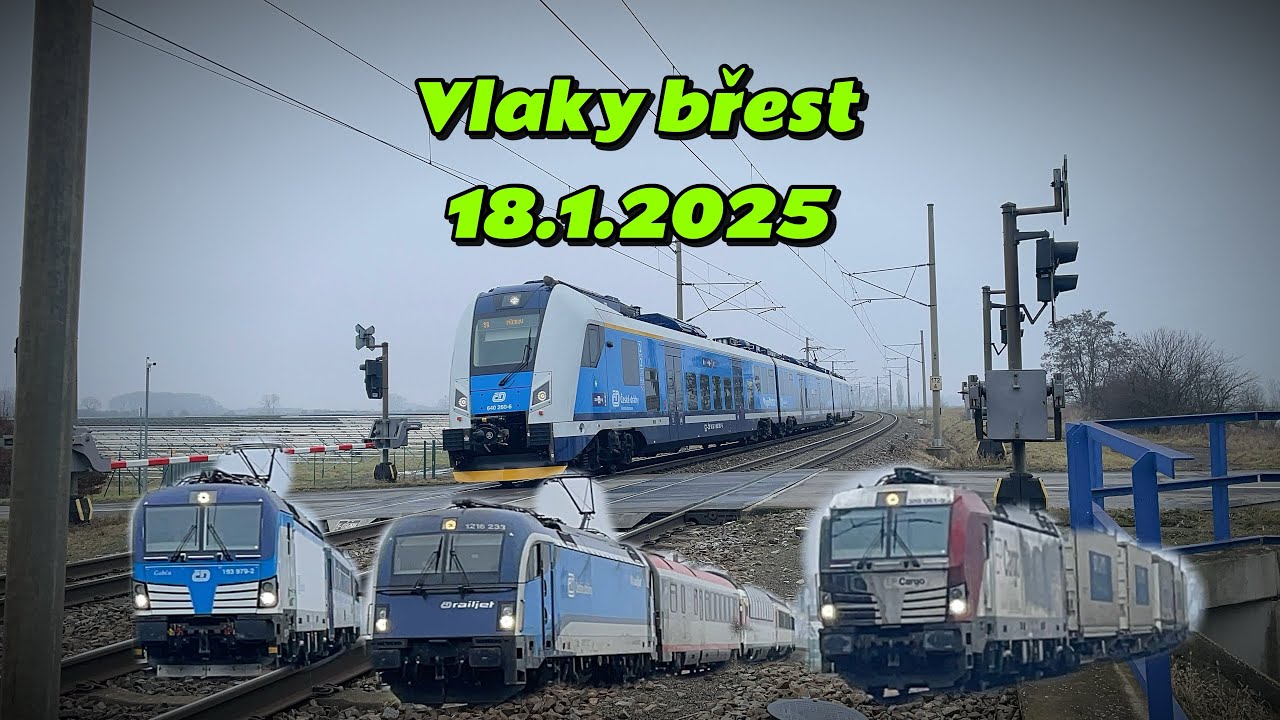 Vlaky Břest 18.1.2025