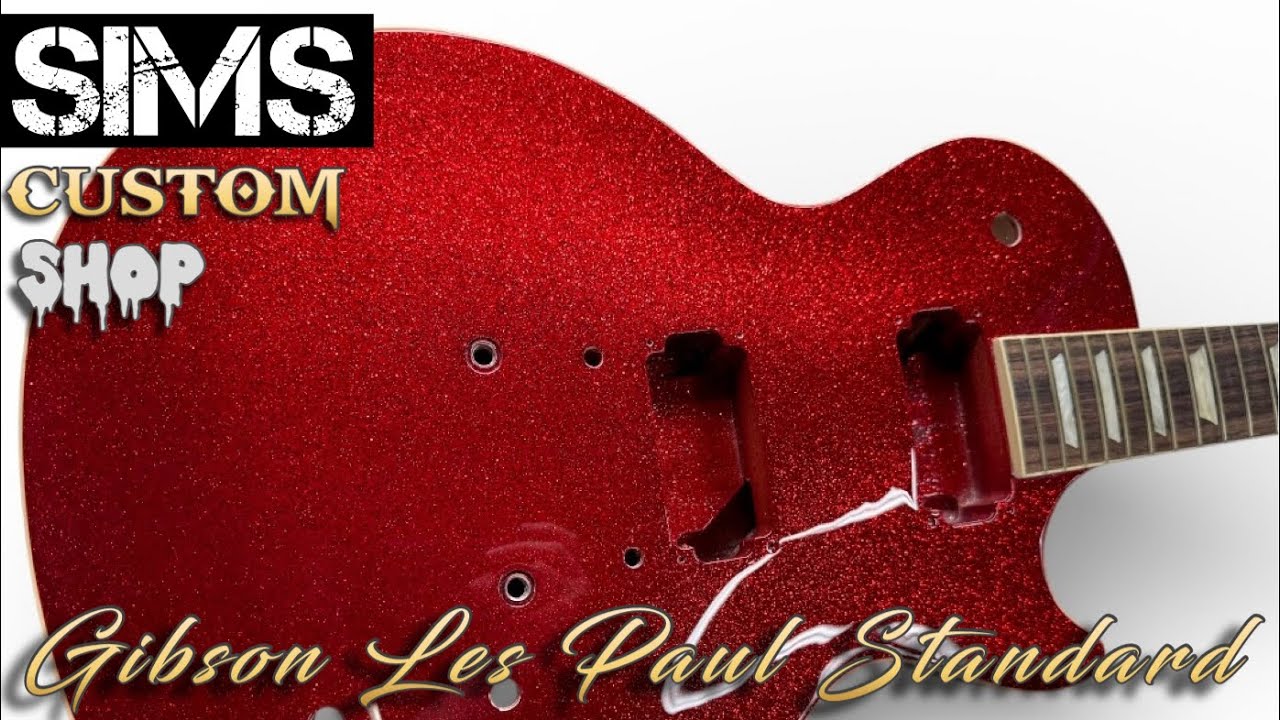 Gibson Les Paul Standard - Red Metalflake finish by Sims Custom Shop 