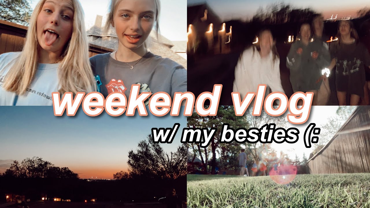 WEEKEND VLOG || sleepover with my friends! || Addison Nicole