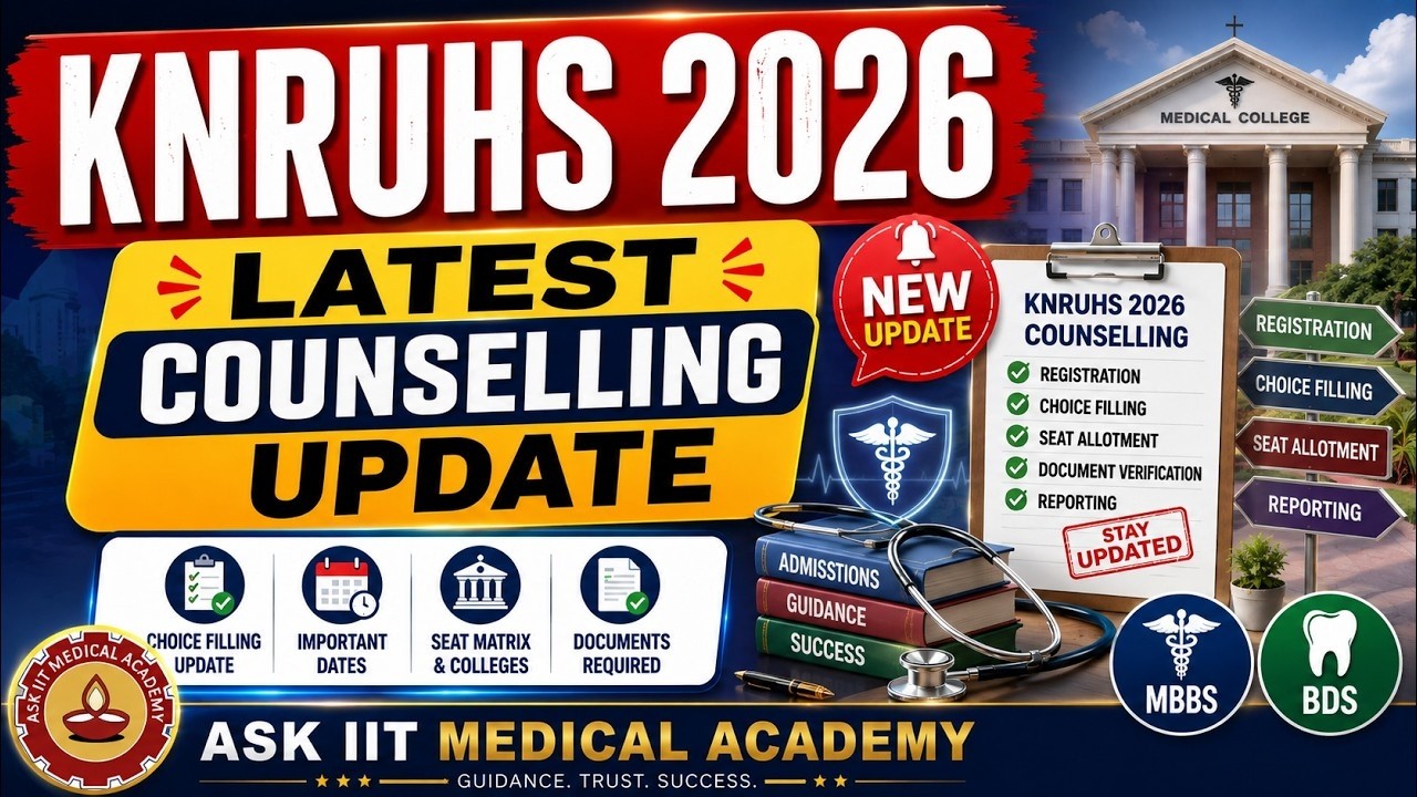 KNRUHS NEET UG 2026 Latest  Update || Telangana MBBS & BDS Admissions || ASK  Medical Academy ||