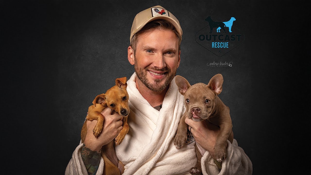 The Sweetest Puppy Adoption Photoshoot with Matt Mathews