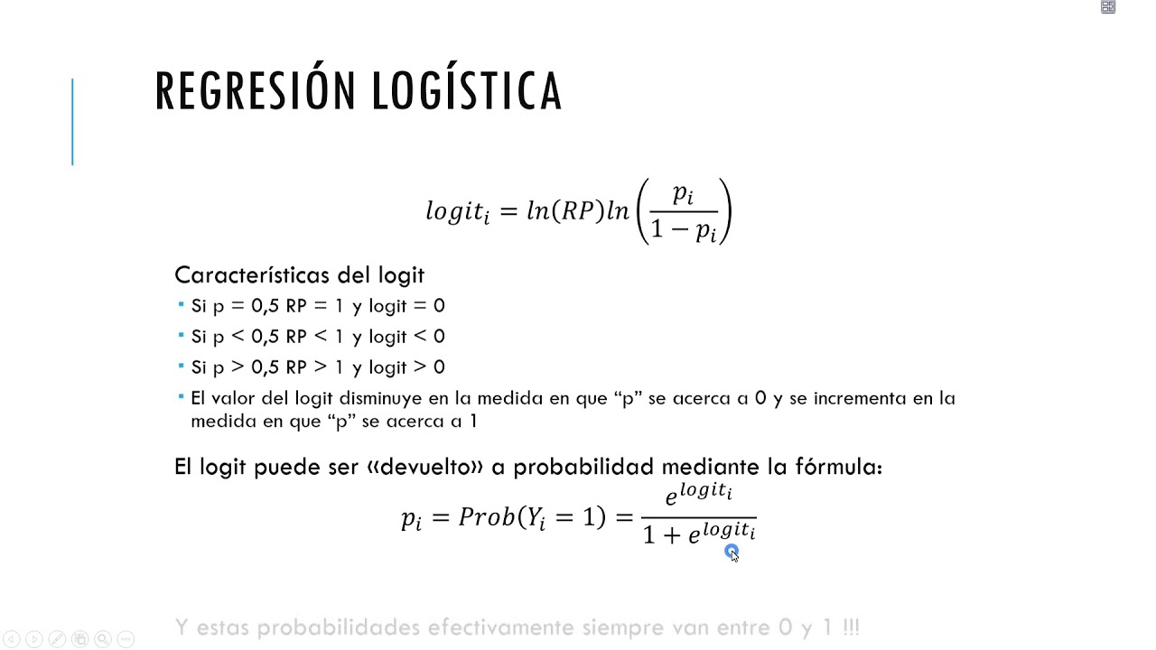 Explicación conceptual modelos logit