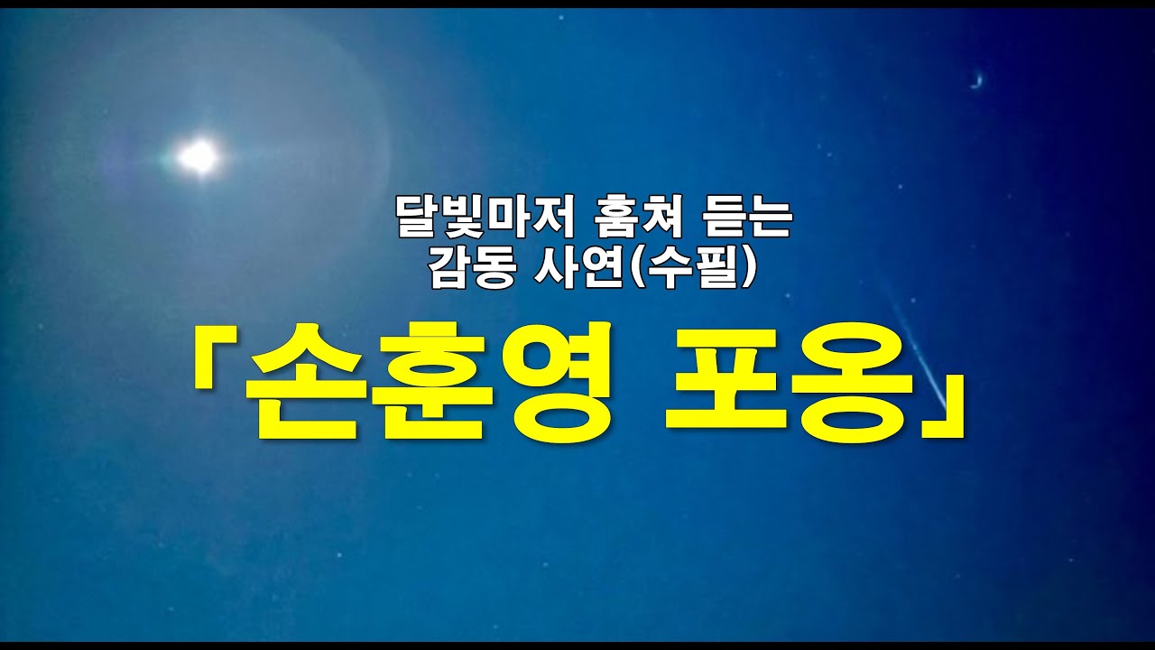 손혼영의 포옹, 제11회 동서문학상 수필동상, 자면서 듣는 감동적인 이야기