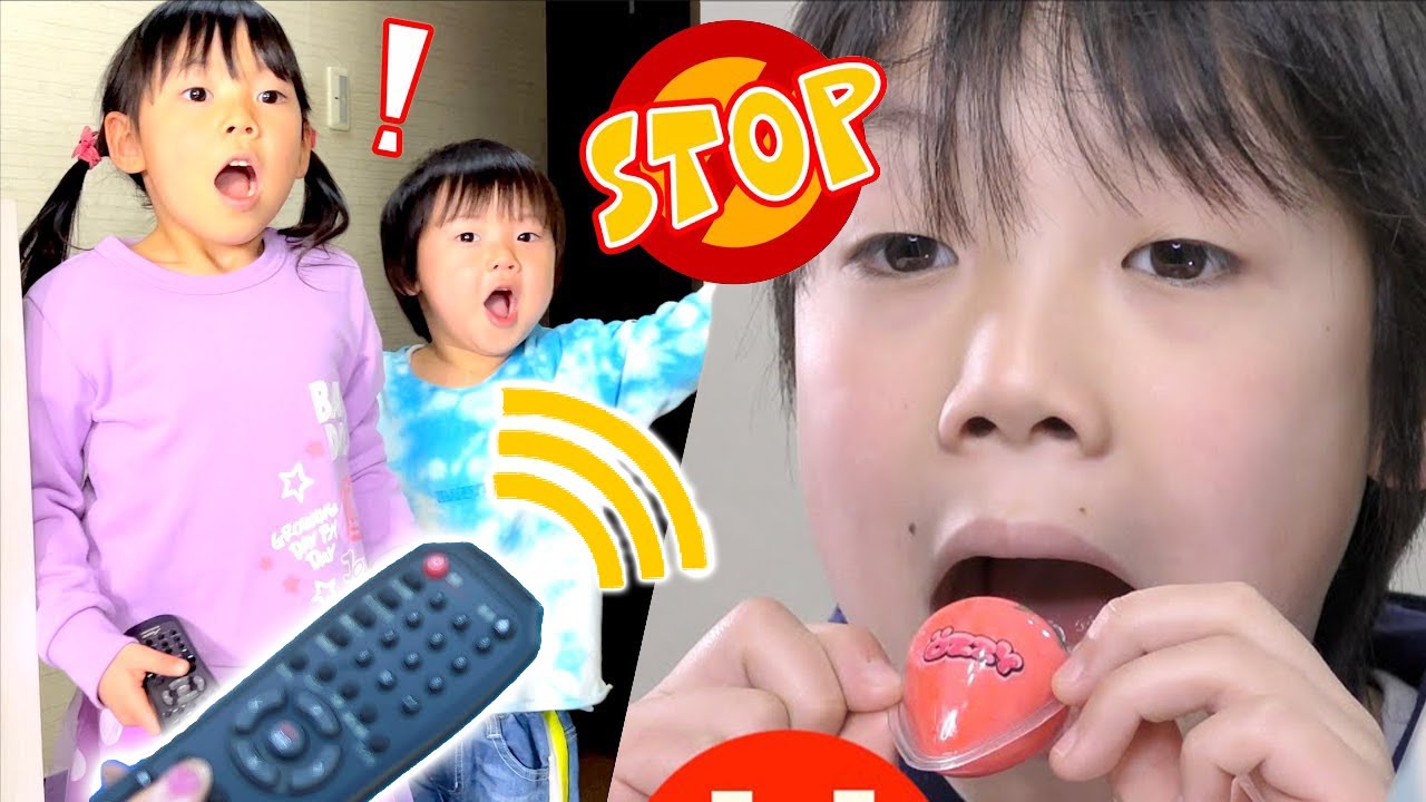 【寸劇】リモコンストップ！いたずら大作戦！THE PAUSE CHALLENGE 一時停止チャレンジ