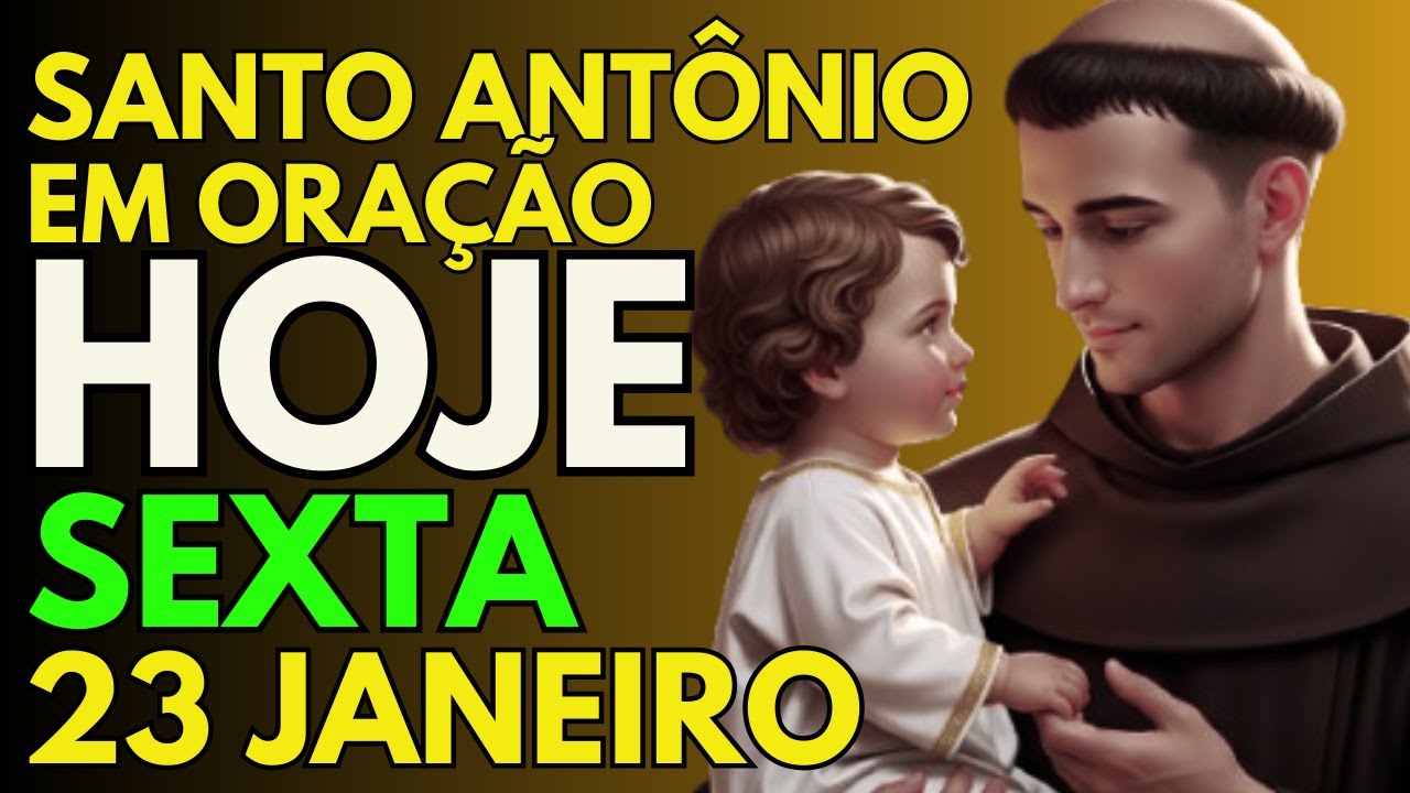 Oração Poderosa de SEXTA-FEIRA 23/01/2026 | Santo Antônio Te Surpreenderá HOJE!