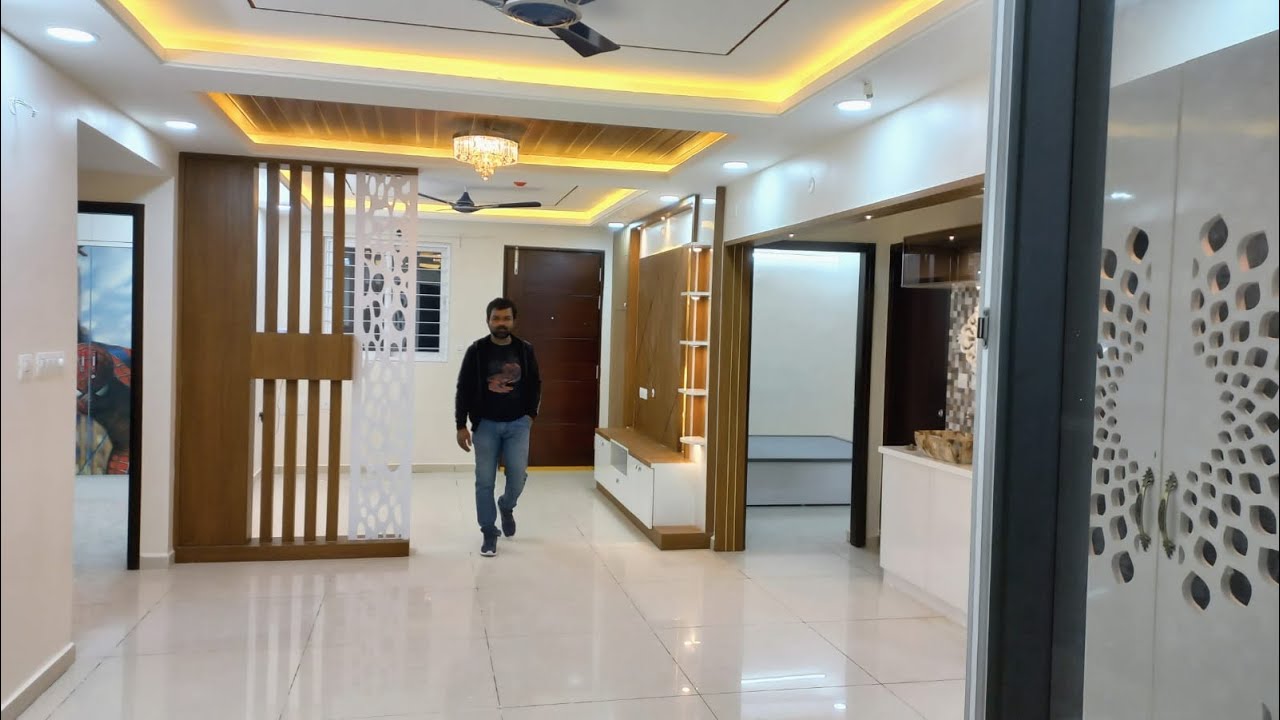 Ravi MyHome Interiors.Premium 3 BHK Interiors...west facing.