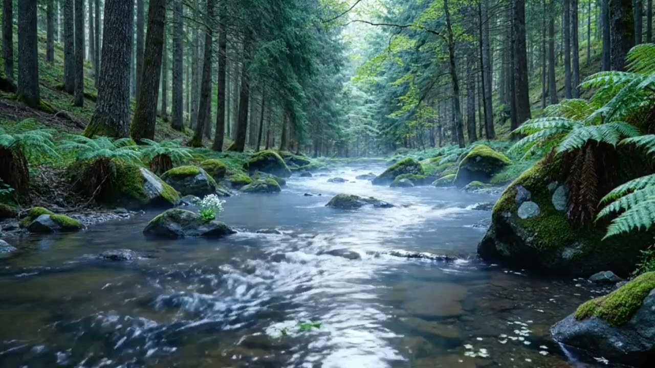 Evening River Sounds and Twilight Bird Sounds | Peaceful Nature Sounds