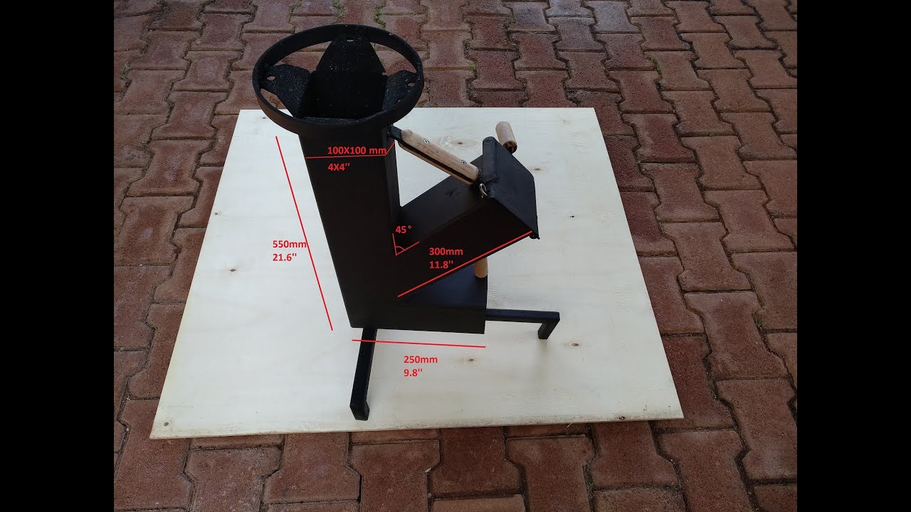 HOMEMADE ROCKET STOVE - ROKET SOBASI - ESTUFA COHETE - РОКЕТНАЯ ПЕЧЬ - FOUR FUSÉE - 火箭炉 - Πυρκαγιά