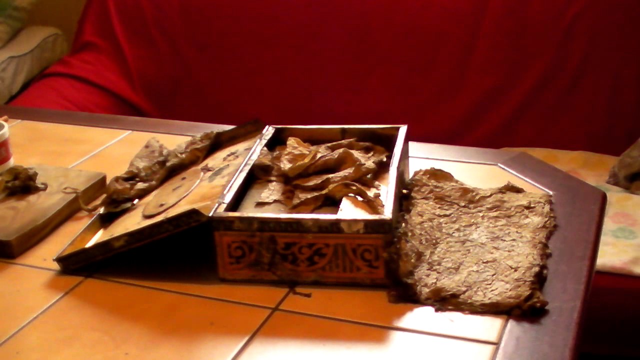 Tabak fermentieren und schneiden