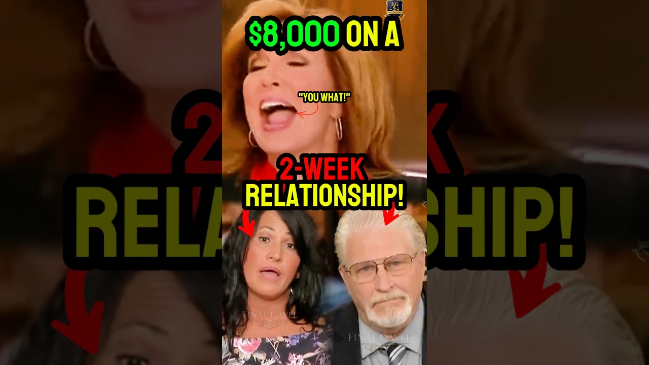 2 WEEKS DATING $8,000 CAR GIFT?? JUDGE  LOOSES IT  COMPLETELY😳